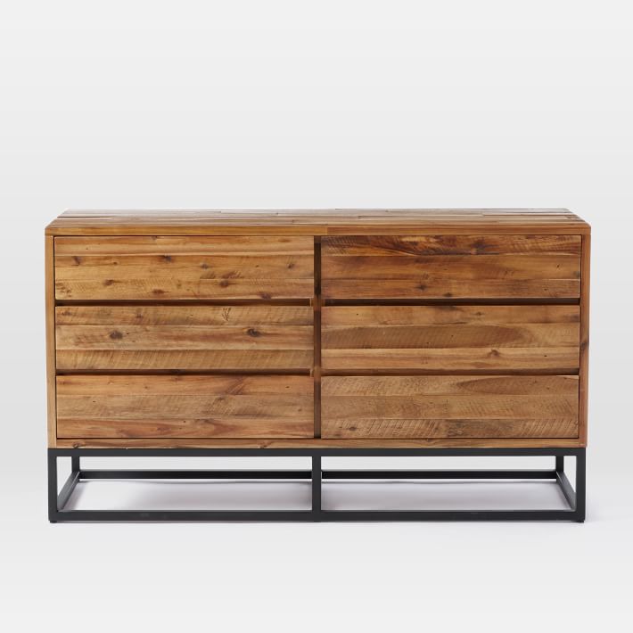 Logan Industrial Six Drawer Dresser thumbnail 4