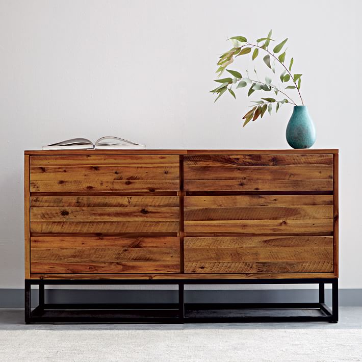 Logan Industrial Six Drawer Dresser thumbnail 6