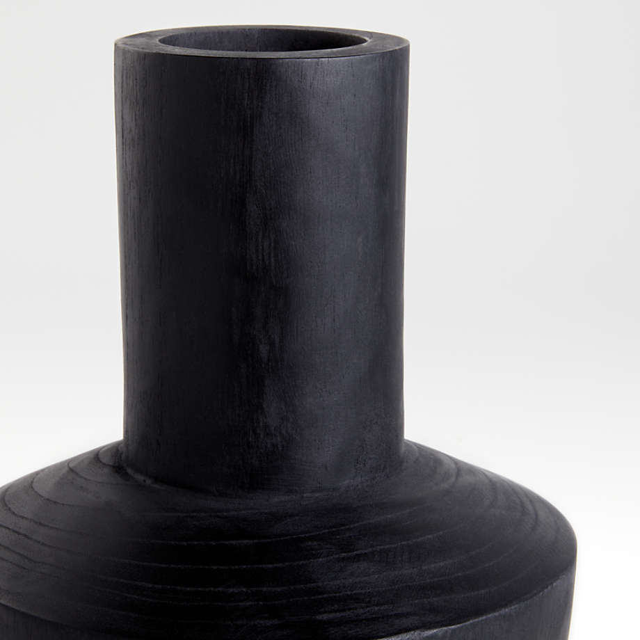 Arllon Large Black Wood Vase thumbnail 4