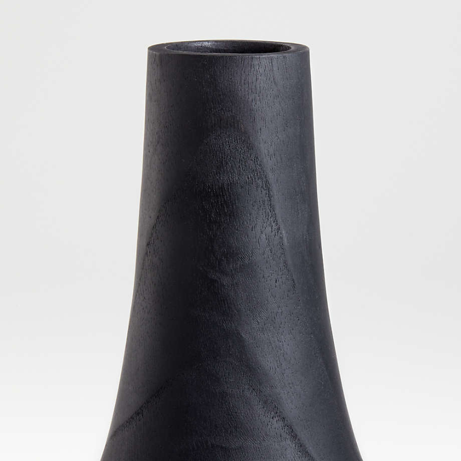 Arllon Medium Black Wood Vase thumbnail 2