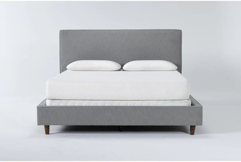 Dean Charcoal California Upholstered Panel Bed-King thumbnail 3
