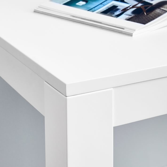 Parsons Desk With Drawers White thumbnail 4