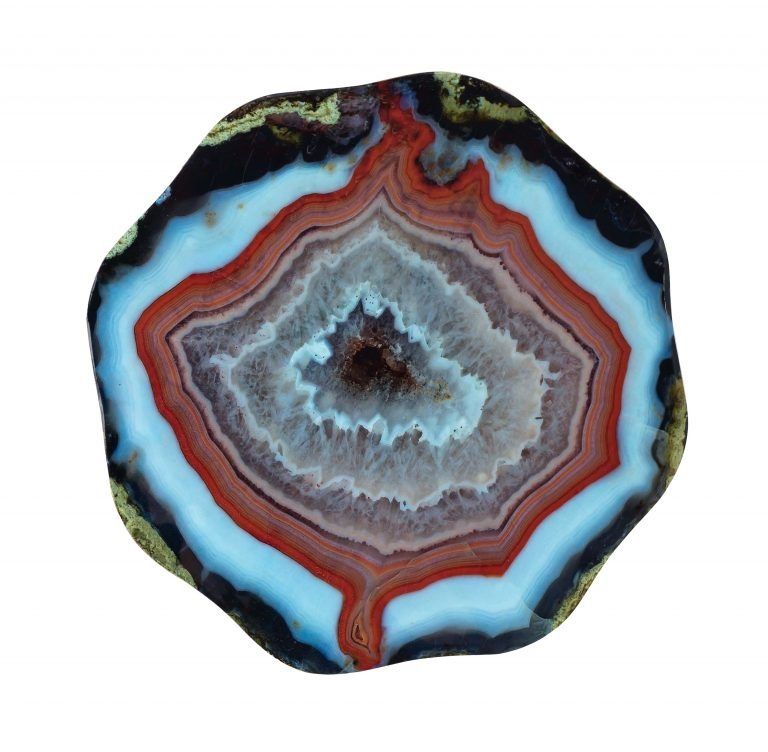 LAVA BLUE AGATE SIDE TABLE thumbnail 5