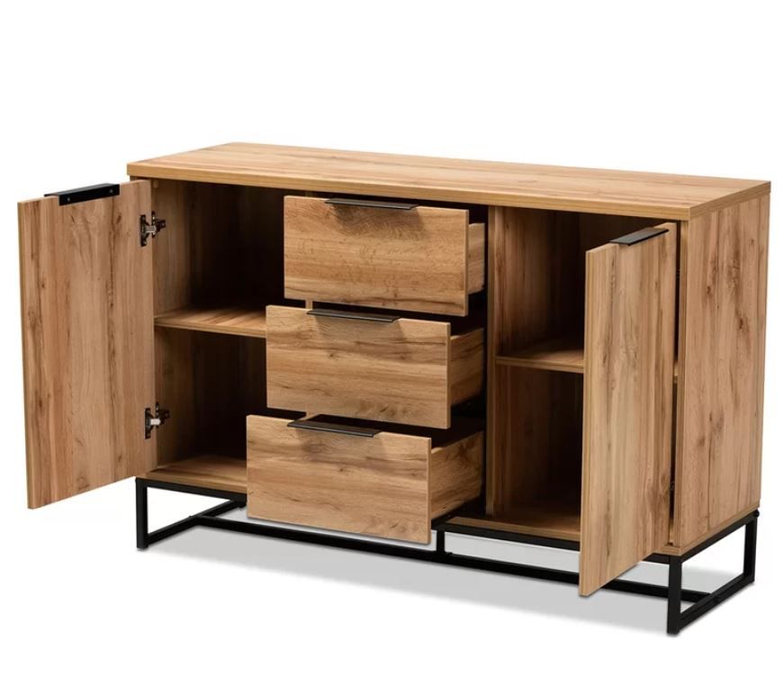 Swanigan Wide Wood Sideboard thumbnail 4