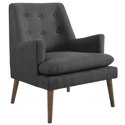 Ruselle Upholstered Lounge Chair - Gray thumbnail 3