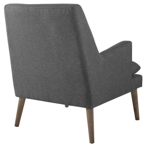 Ruselle Upholstered Lounge Chair - Gray thumbnail 4