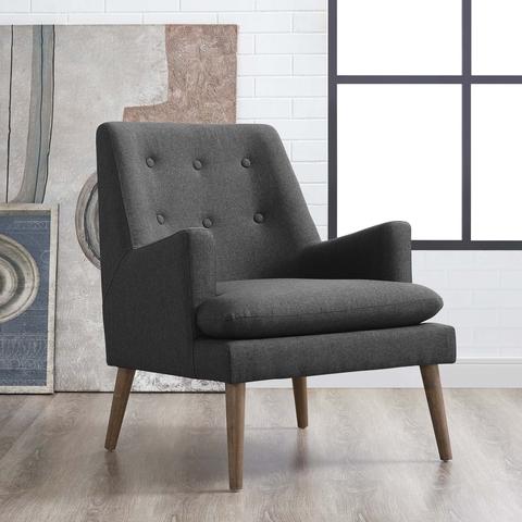 Ruselle Upholstered Lounge Chair - Gray thumbnail 5