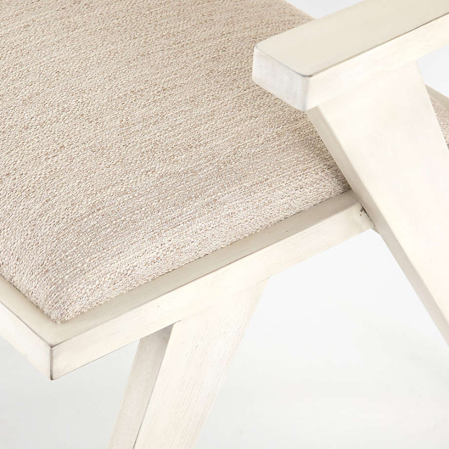 Annette Cream Upholstered Cane Dining Chair thumbnail 4