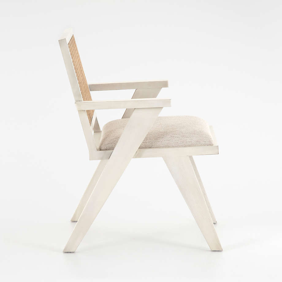 Annette Cream Upholstered Cane Dining Chair thumbnail 6