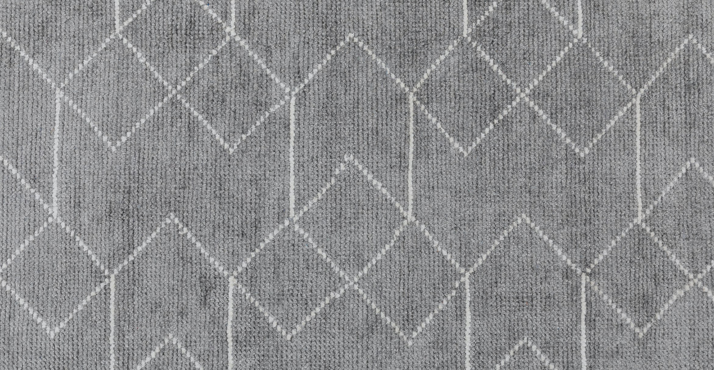 Polygon Basalt Gray White Rug-8'x10' thumbnail 3
