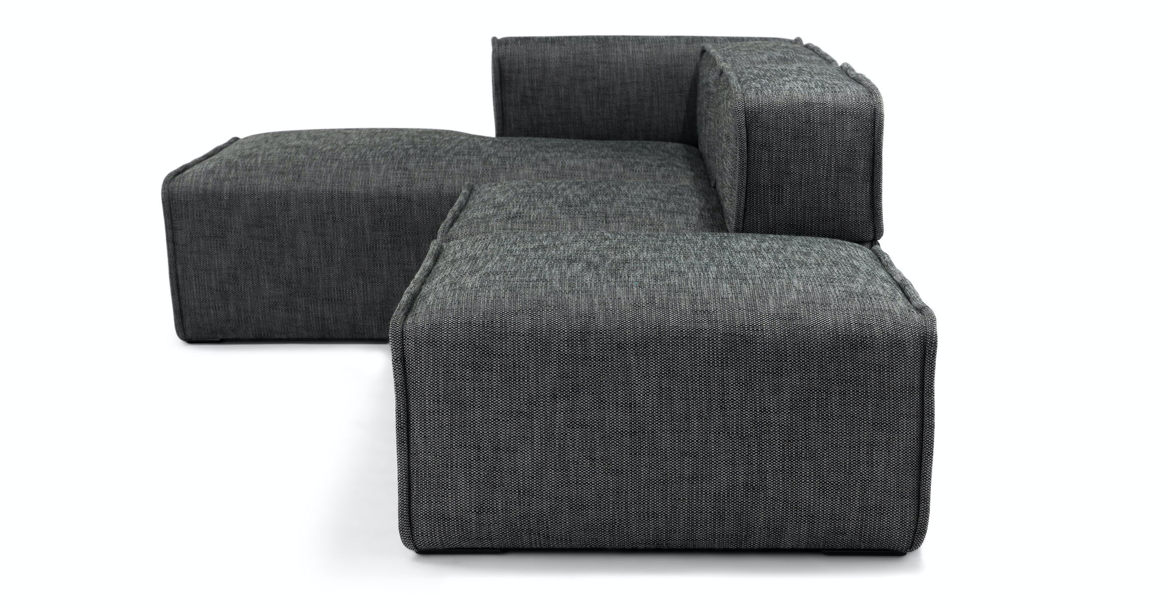 Quadra Carbon Gray Left Chaise Modular Sectional thumbnail 3