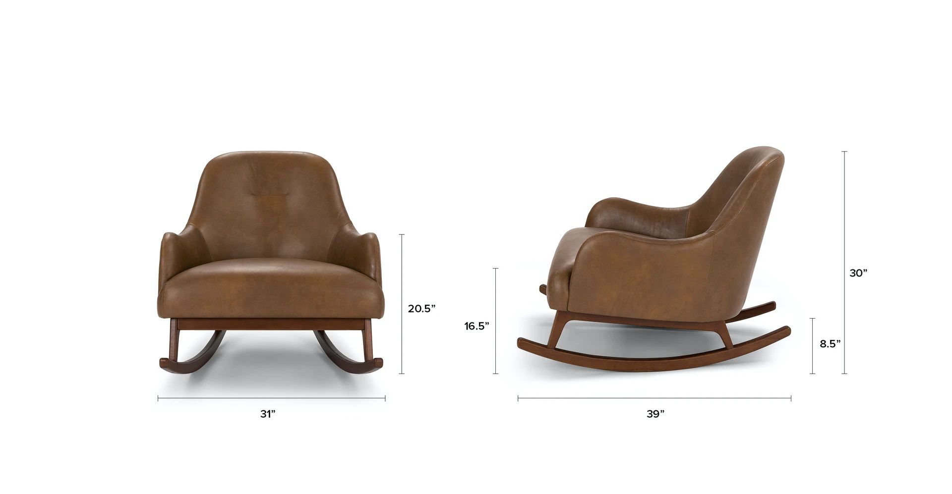 Embrace bella tan rocking chair thumbnail 6