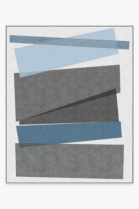 Color Field in Blue Rug-6'x9' thumbnail 2