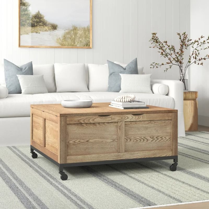 Mikesell Square Storage Trunk Cocktail Table thumbnail 2