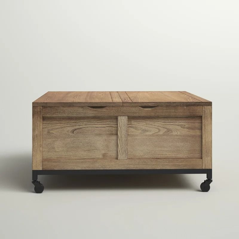 Mikesell Square Storage Trunk Cocktail Table thumbnail 3