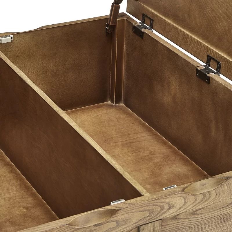 Mikesell Square Storage Trunk Cocktail Table thumbnail 4