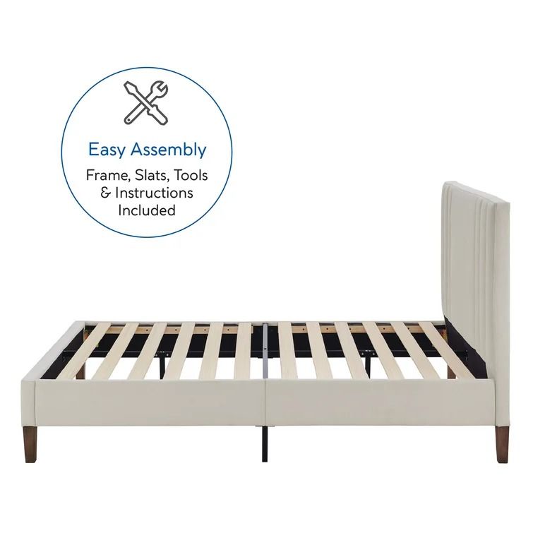 Moniz Upholstered Low Profile Platform Bed-Full thumbnail 2