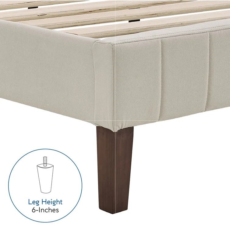Moniz Upholstered Low Profile Platform Bed-Full thumbnail 3