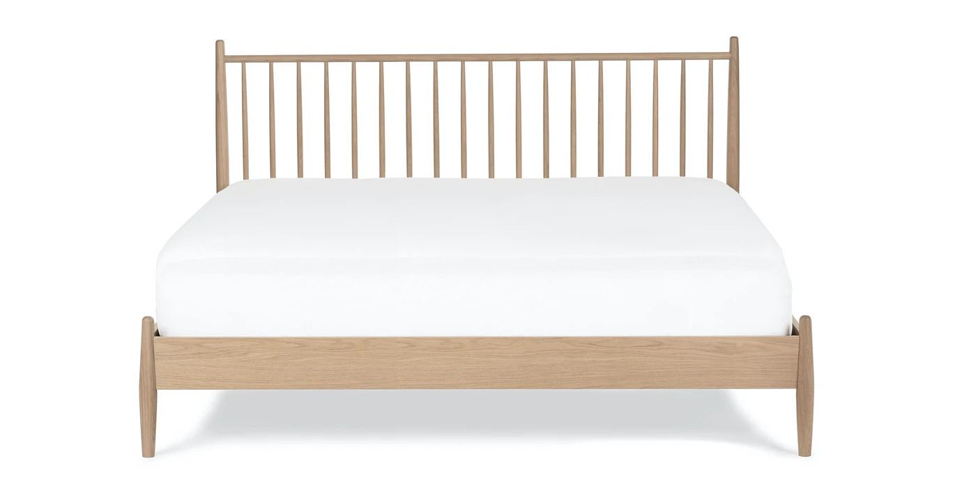 Lenia White Oak Bed-King thumbnail 3