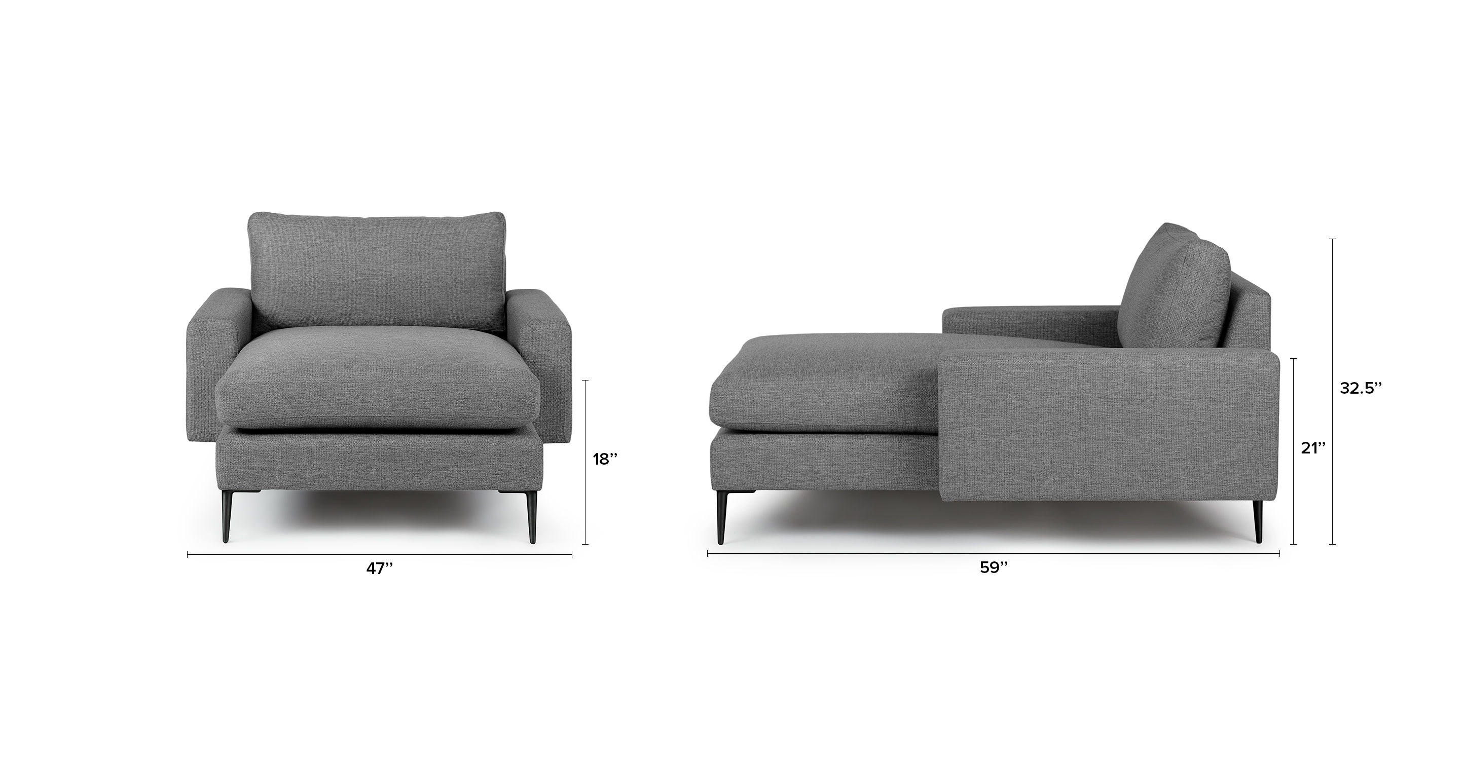 Nova Gravel Gray Daybed thumbnail 7