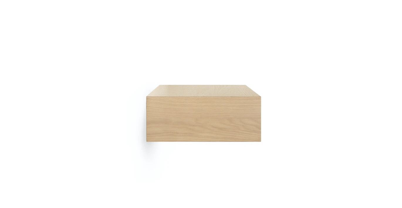 Lenia White Oak Floating Nightstand thumbnail 5