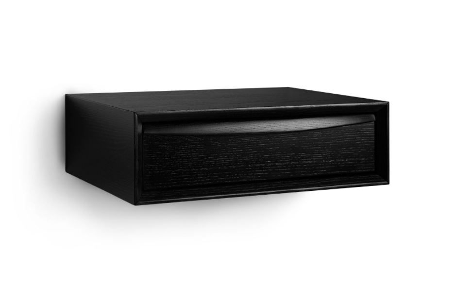 Lenia Black Ash Floating Nightstand thumbnail 3