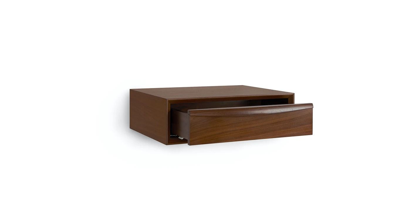Lenia Walnut Floating Nightstand thumbnail 2