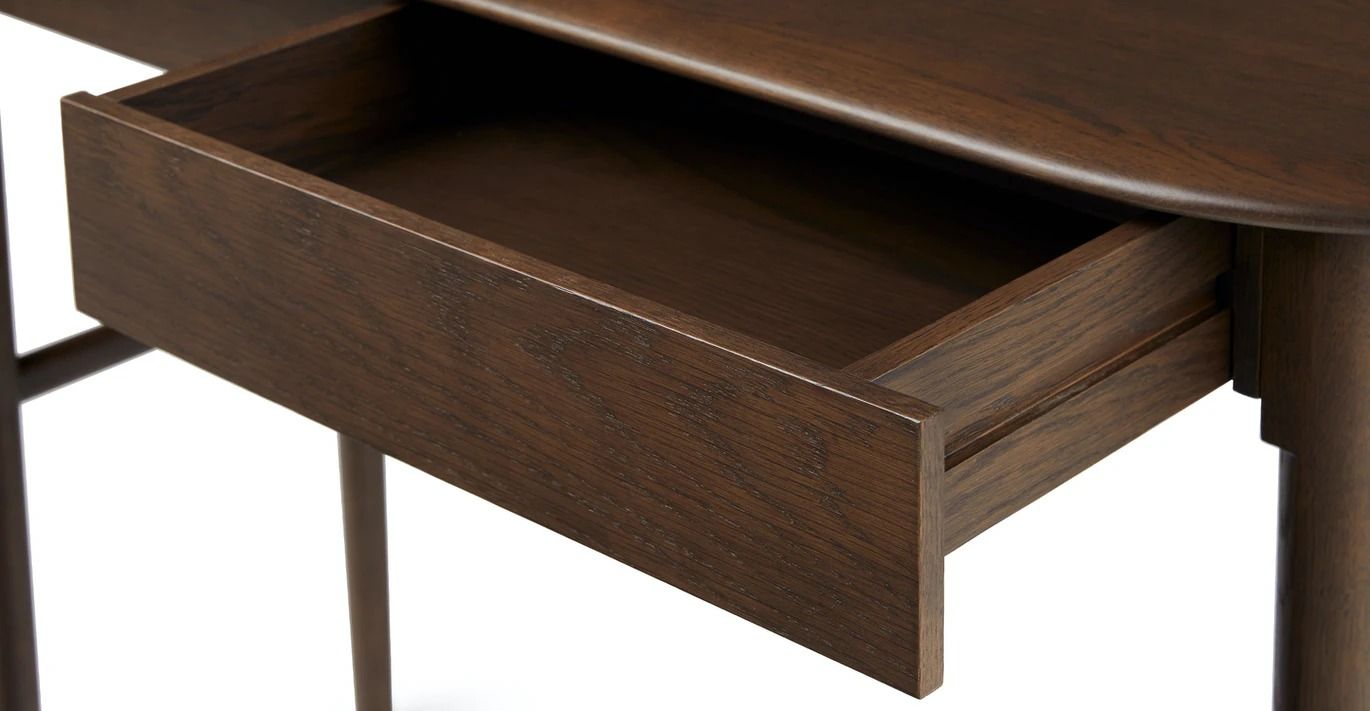 Valis Dark Oak Desk thumbnail 4