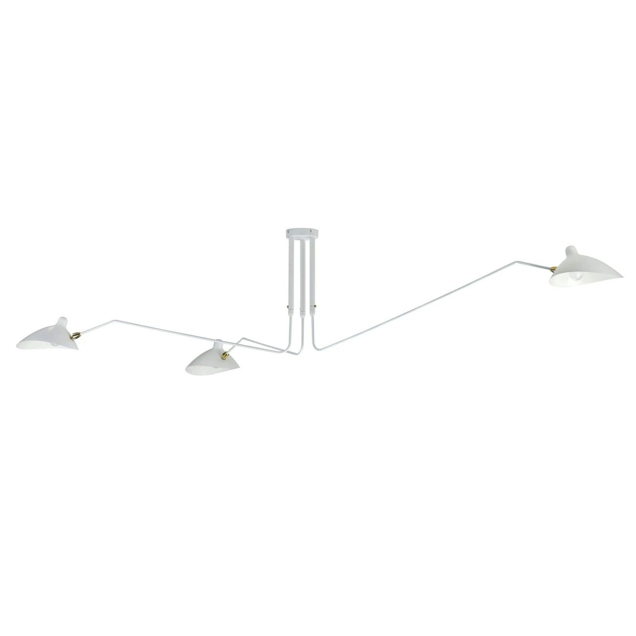 Mid Century MCL Ceiling Lamp White thumbnail 2