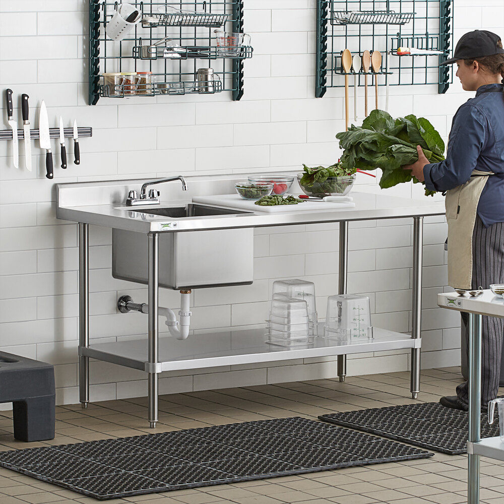 Stainless Steel Work Table with Sink thumbnail 6