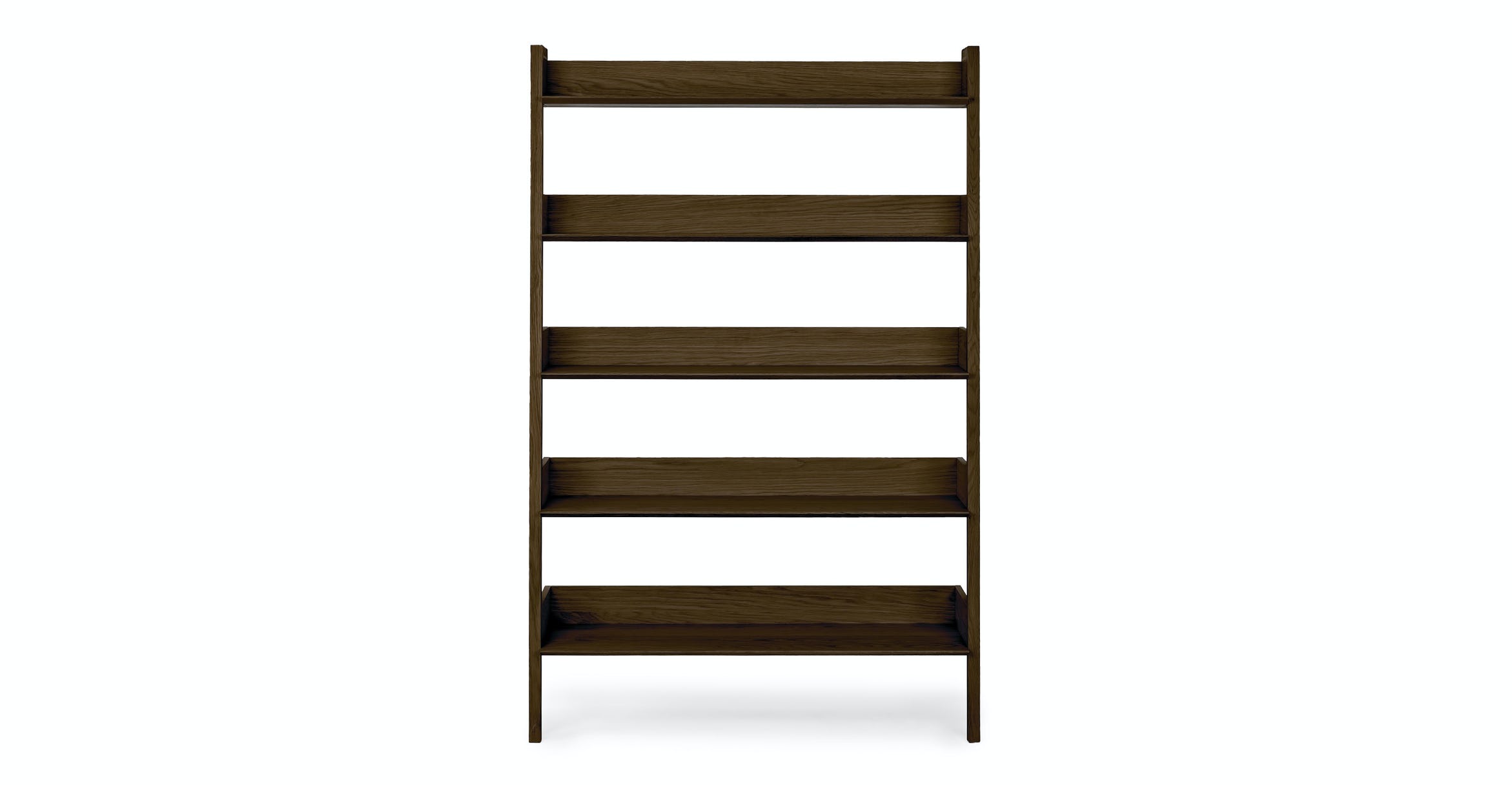 Fantol Dark Oak Wide Bookcase thumbnail 2