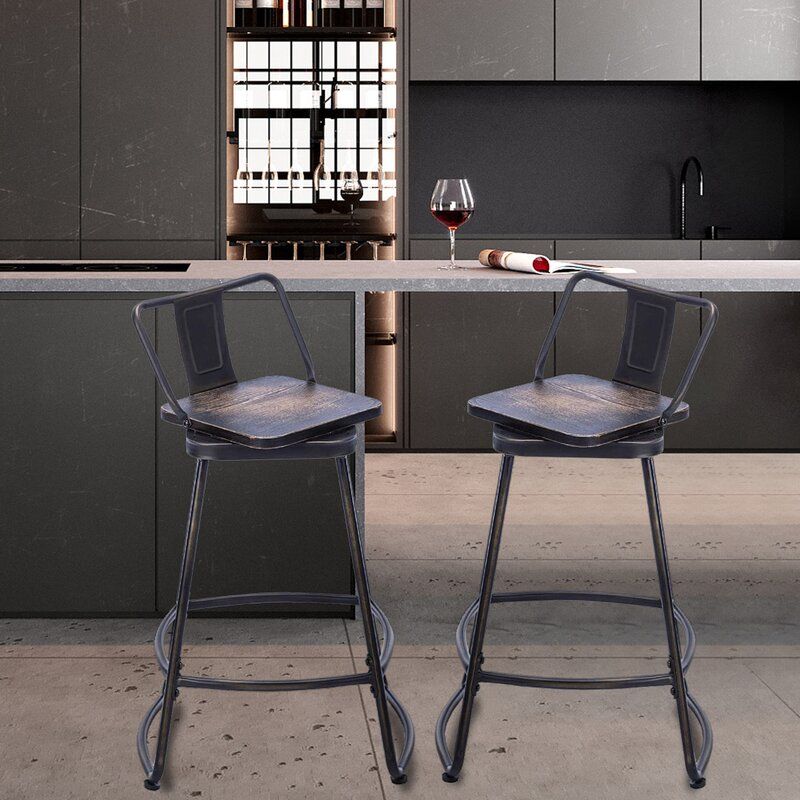 Marcene Swivel Bar Stool thumbnail 6