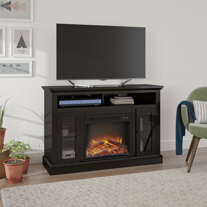 Tucci TV Stand with Electric Fireplace Included thumbnail 2