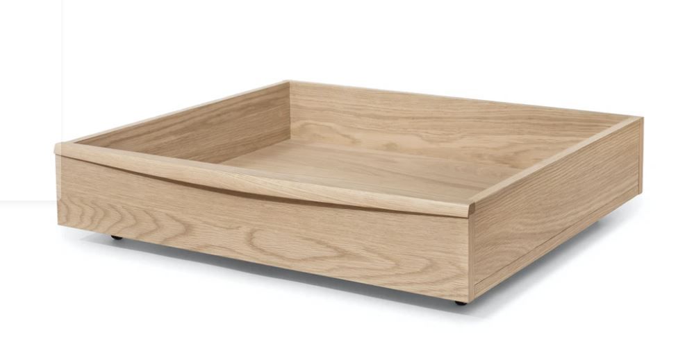 Lenia White Oak Underbed Storage Drawer thumbnail 2