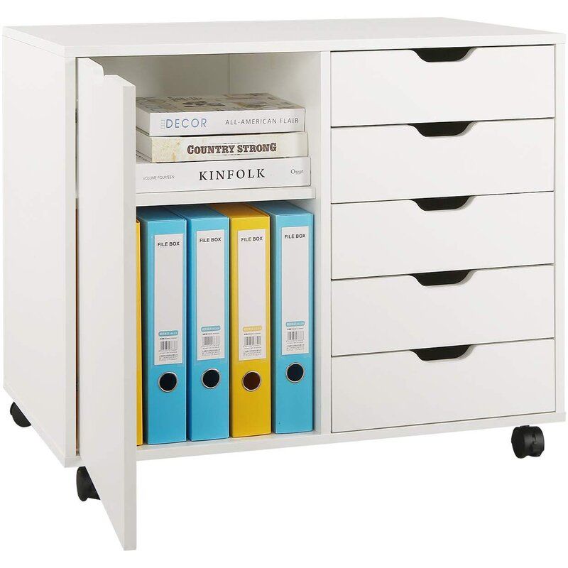Drawer Mobile Lateral Filing Cabinet thumbnail 2