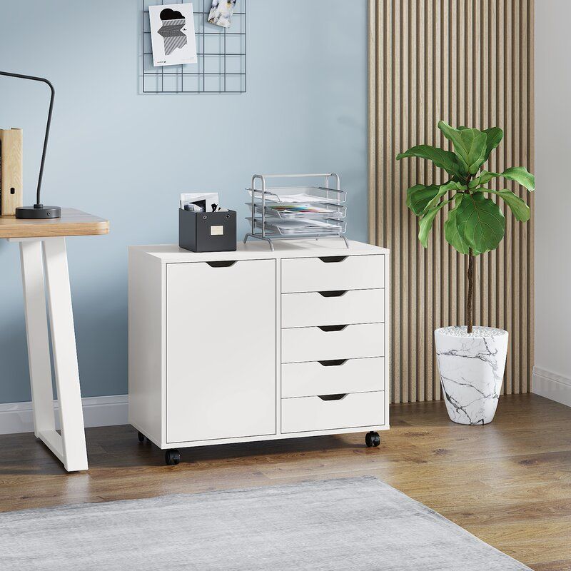 Drawer Mobile Lateral Filing Cabinet thumbnail 3