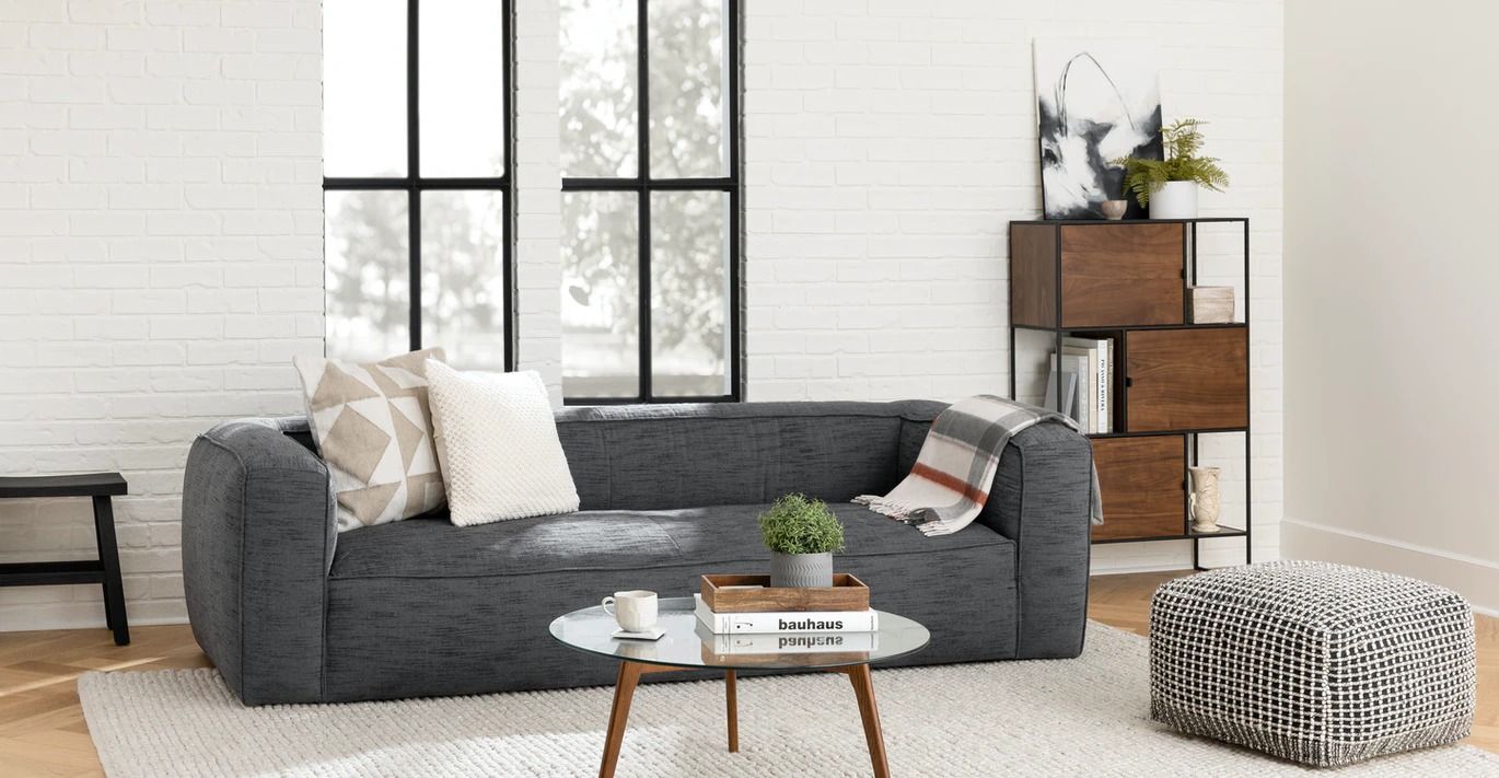 Cigar Melrose Blue Sofa thumbnail 2