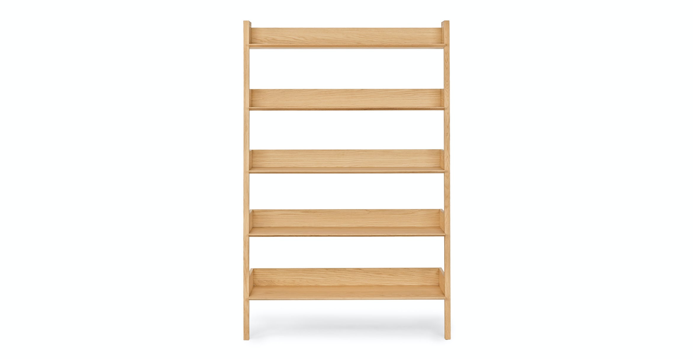 Fantol Oak Wide Bookcase thumbnail 2