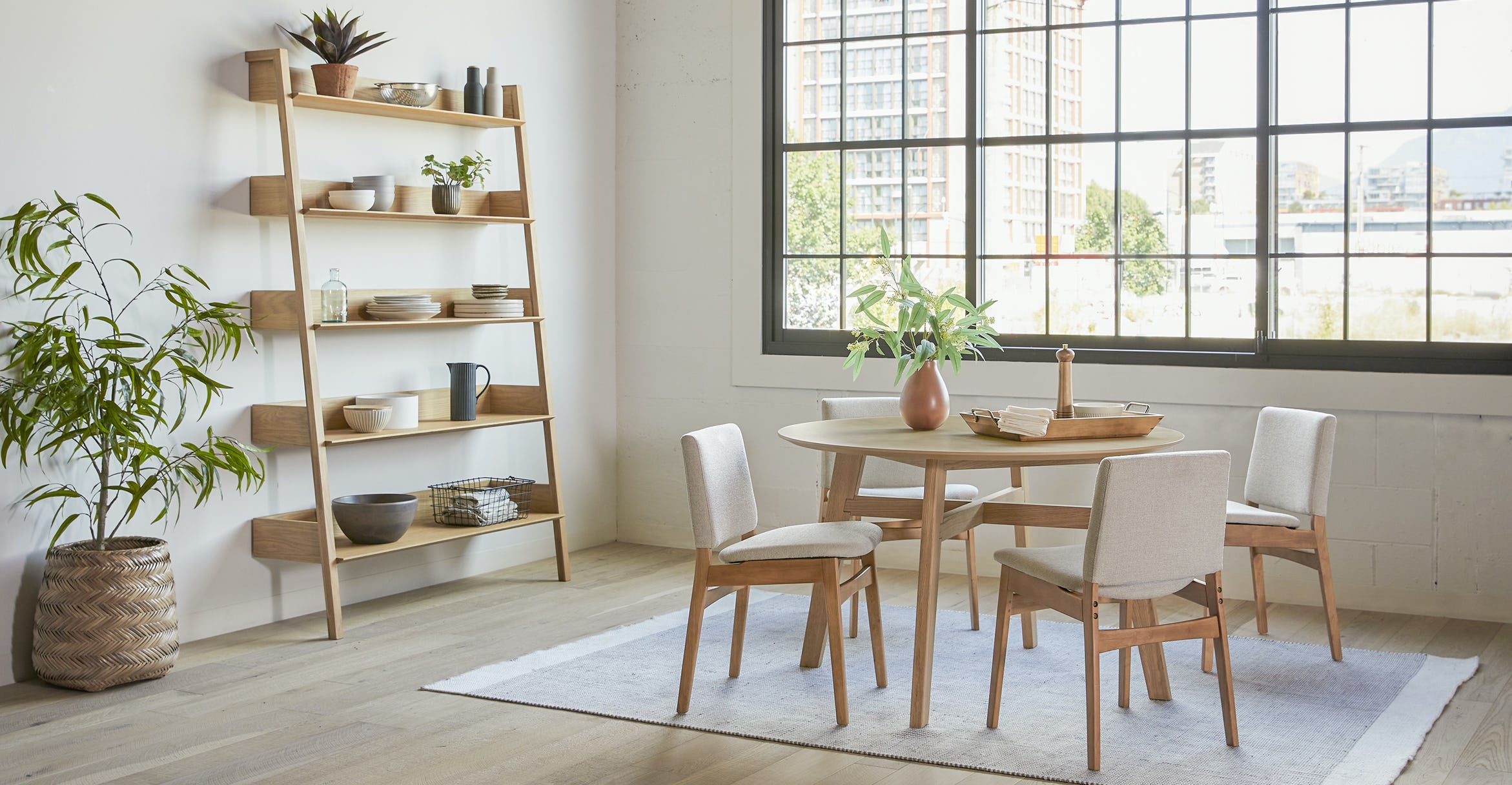 Fantol Oak Wide Bookcase thumbnail 6