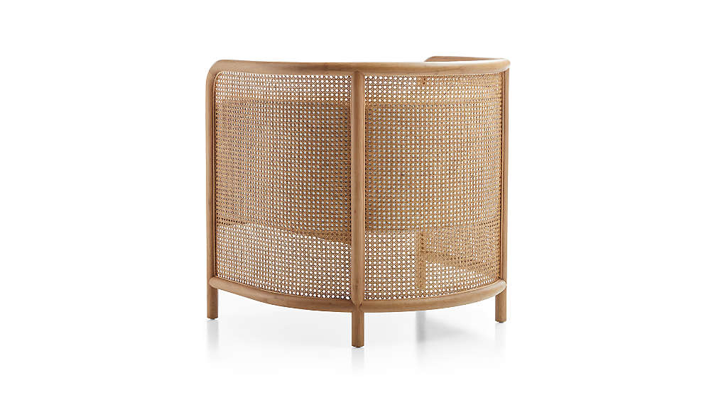 Fields Cane Back White Accent Chair thumbnail 5