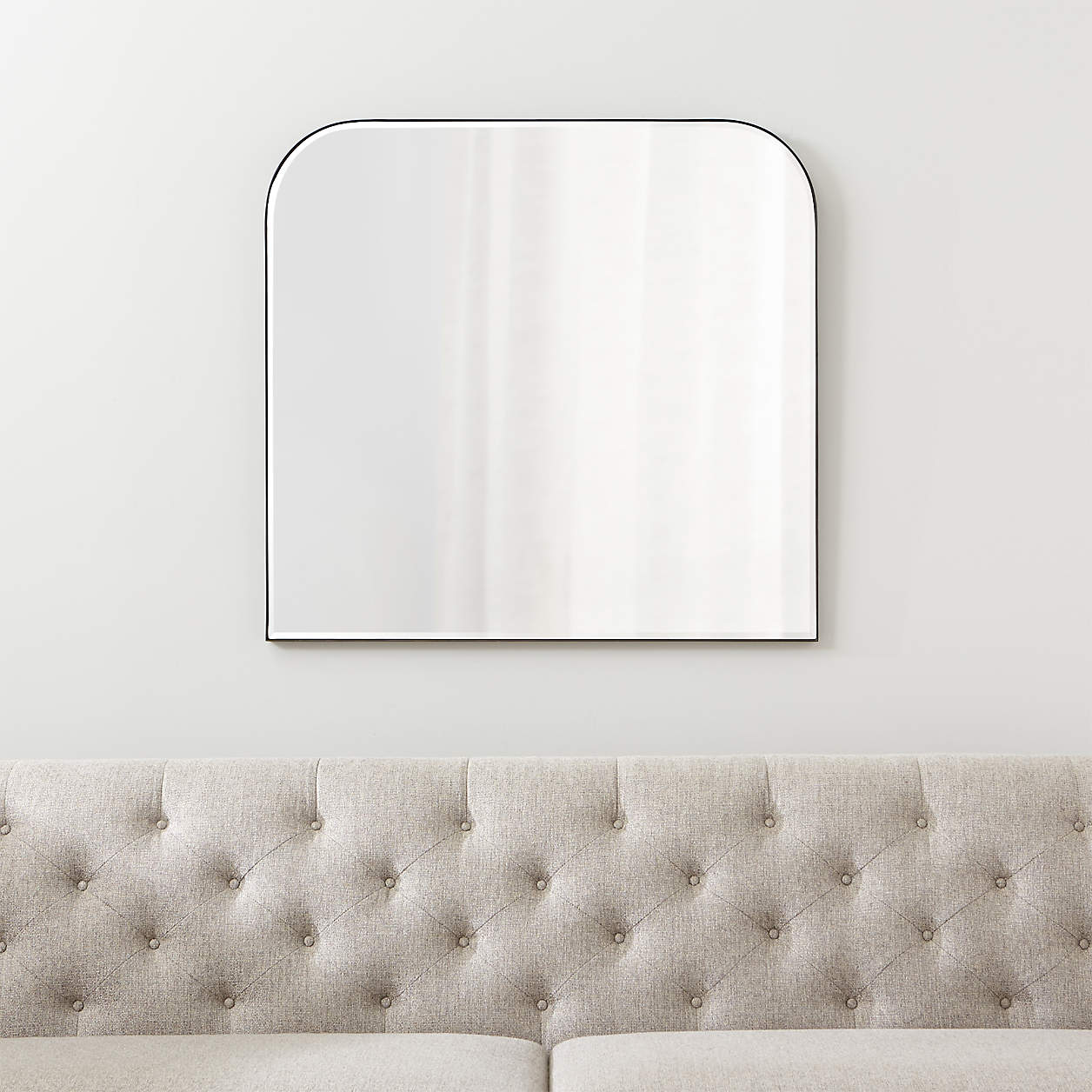 Edge Black Arch Wall Mirror thumbnail 3