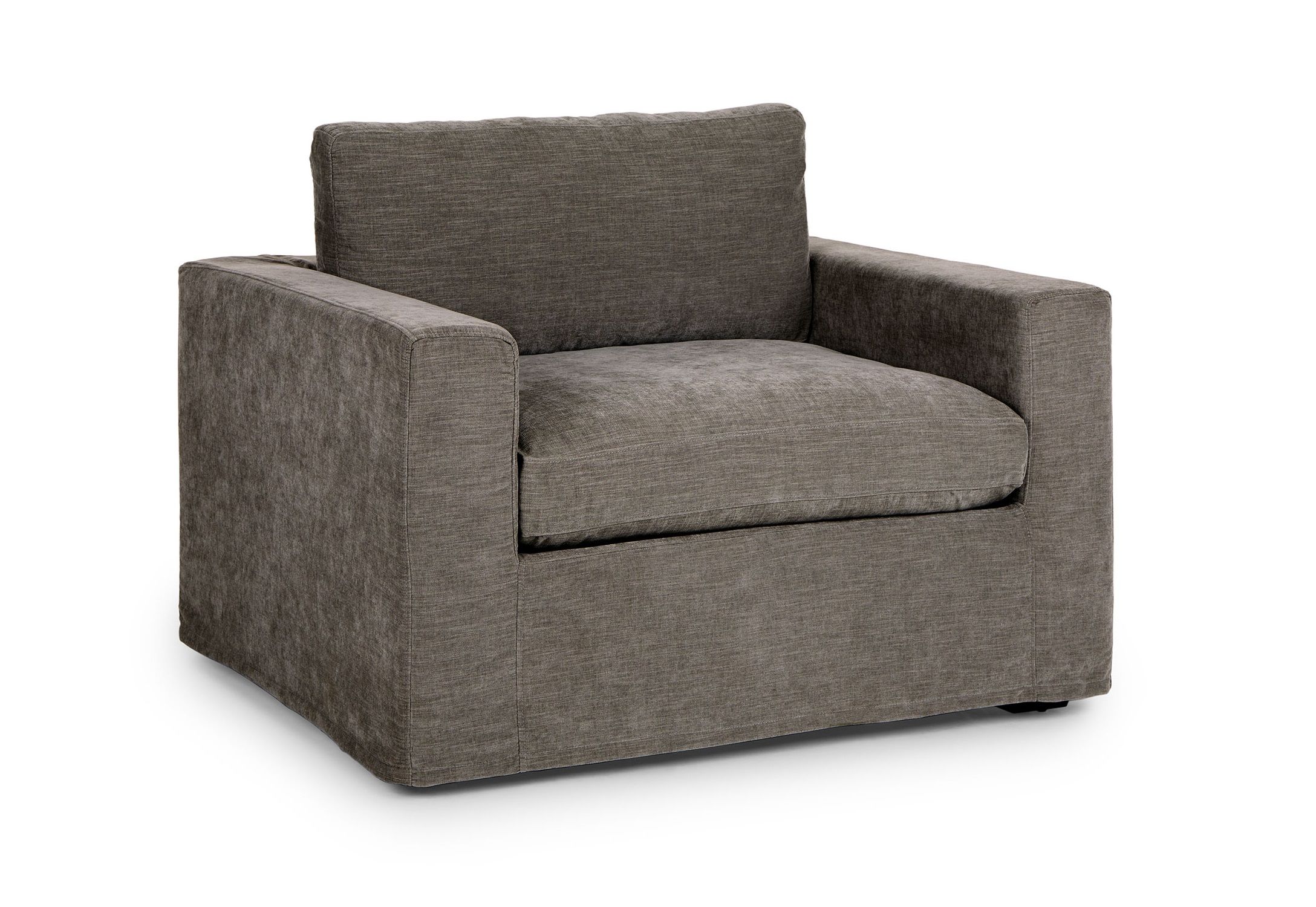 Alzey Geo Gray Slipcover Lounge Chair thumbnail 3