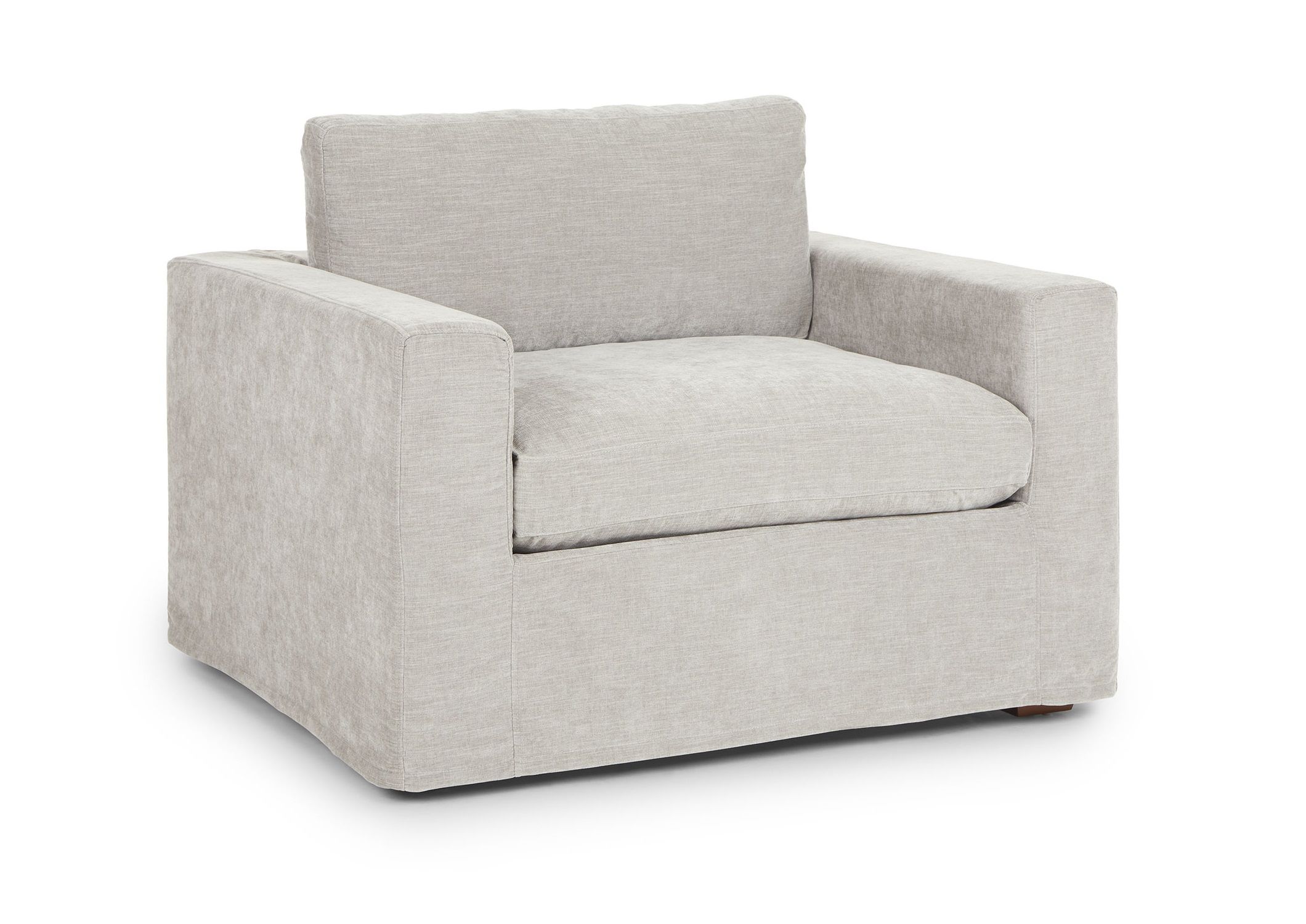Alzey Whistle Gray Slipcover Lounge Chair thumbnail 3