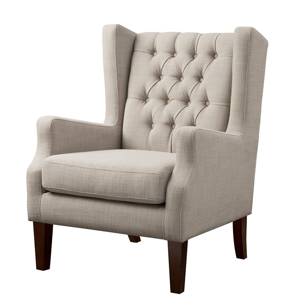 Allis Tufted Polyester Blend Wingback Chair thumbnail 2