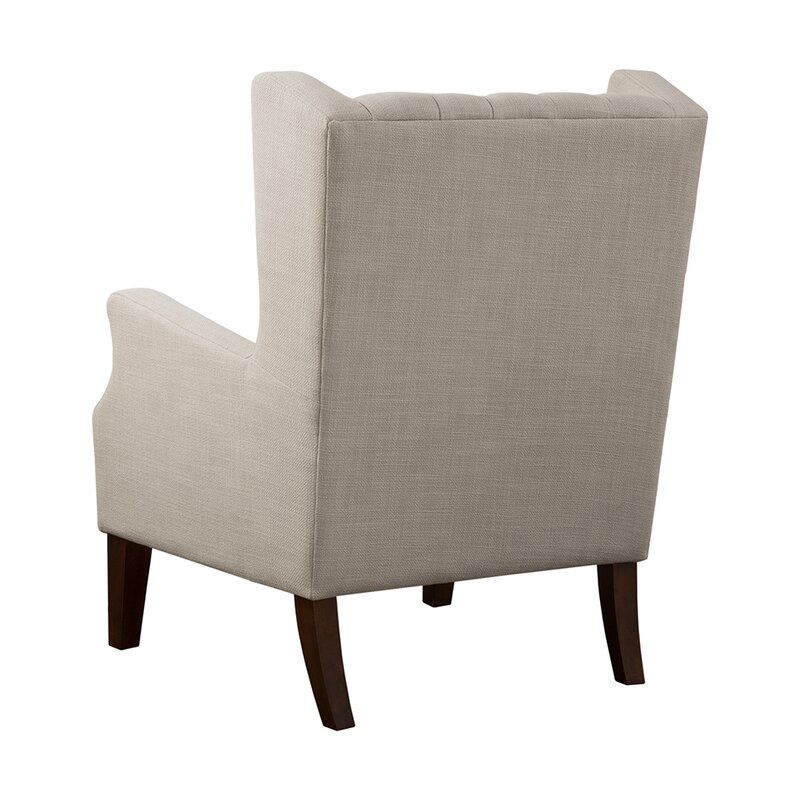 Allis Tufted Polyester Blend Wingback Chair thumbnail 3