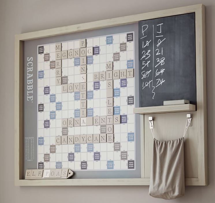 Oversized Wooden Scrabble Wall Game thumbnail 3