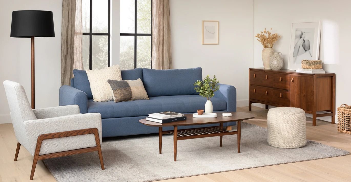 Nordby Lull Blue Sofa Bed thumbnail 2