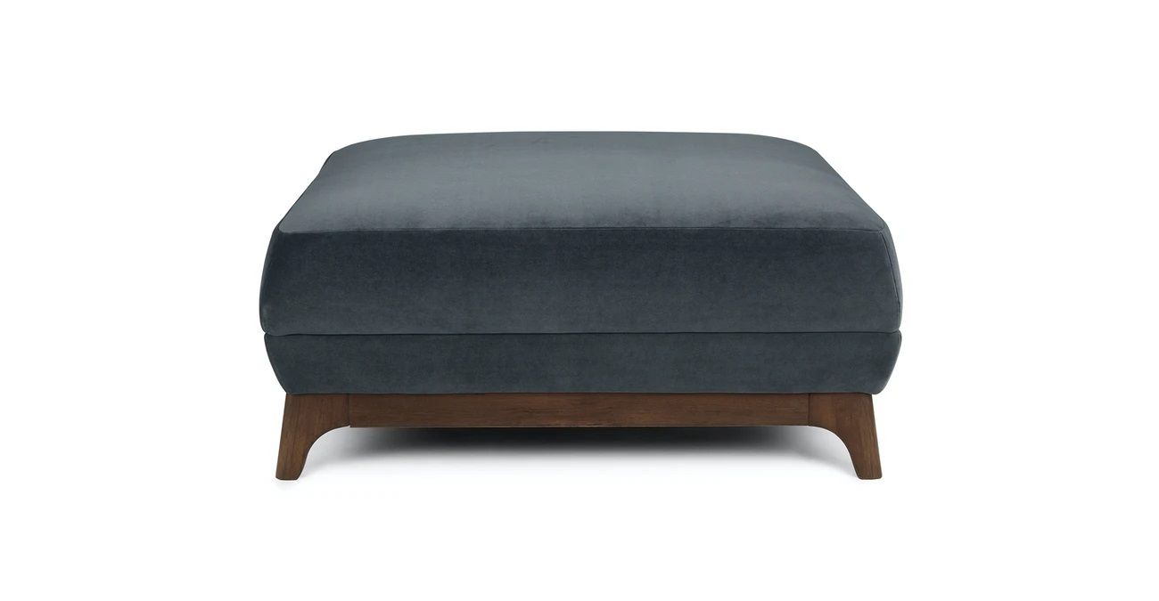 Ceni Deep Sea Blue Ottoman thumbnail 2