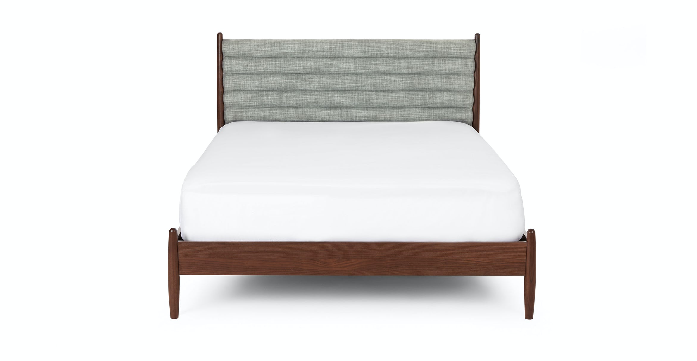 Lenia Pebble Gray Walnut Bed-Queen thumbnail 3