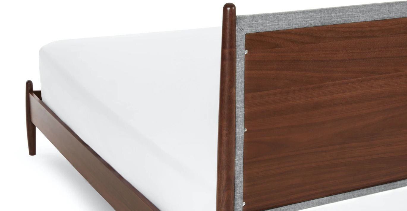 Lenia Pebble Gray Walnut Bed-Queen thumbnail 5